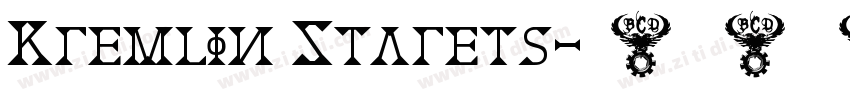 Kremlin Starets字体转换